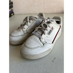 Adidas Kids Continental 80 Cloud Sneaker White/Scarlet #G28215 Size 2